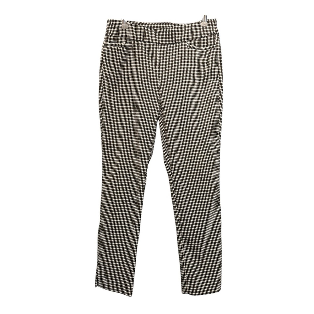 Chico’s Black and White gingham trousers Size 4